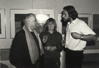 Phil Bosmans and Brigiet in the studio in Dilbeek, 1980.