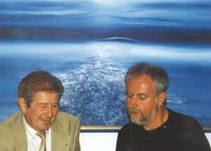Met Jo Röpcke in atelier, 1997.