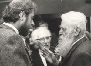 Jacky Duyck, Felix De Boeck and Pieter G. Buckincx during an exhibition in 1984.