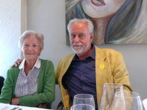 2012 08 25 Avec la fille du peintre Albert Servaes à St. Martens-Latem