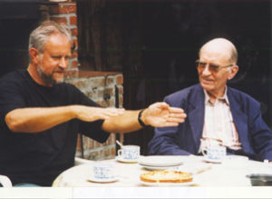 André Van Laere in atelier, zomer 1997