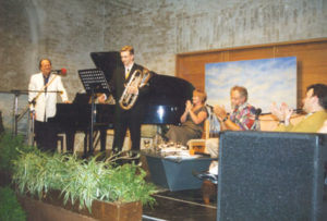 Concert given by François Glorieux (piano), Nic Ost (euphonium), Brigiet Tyteca (poetry), Jacky and Frank Dingenen (presentation and interview) on the 27th of June 1998 in the Abbey-Farm of Koksijde.