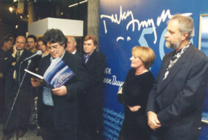 Opening exhibition « Jacky Duyck 50 » in C.C. Westrand in Dilbeek: speech held by Johan Verminnen, Zaki and Ivo Goris, November 21st, 2000.