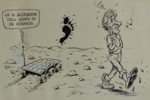 Cartoon voor Jacky van Luc De Maeyer 1997