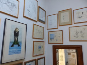 Expo in atelier van de originele cartoons (1)