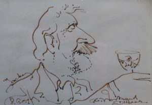 Karikatuur van Karel Op de Beeck